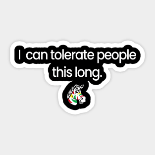 People Tolerance Sticker